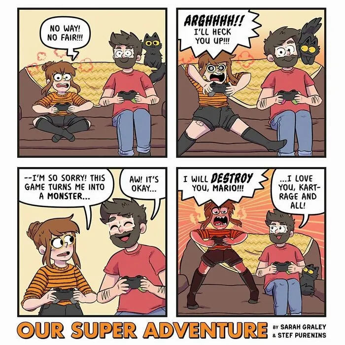 Artist Hilariously Illustrates Everyday Life With Her Fiancé And Their Four Cats, And We Can't Get Enough (30 New Pics)