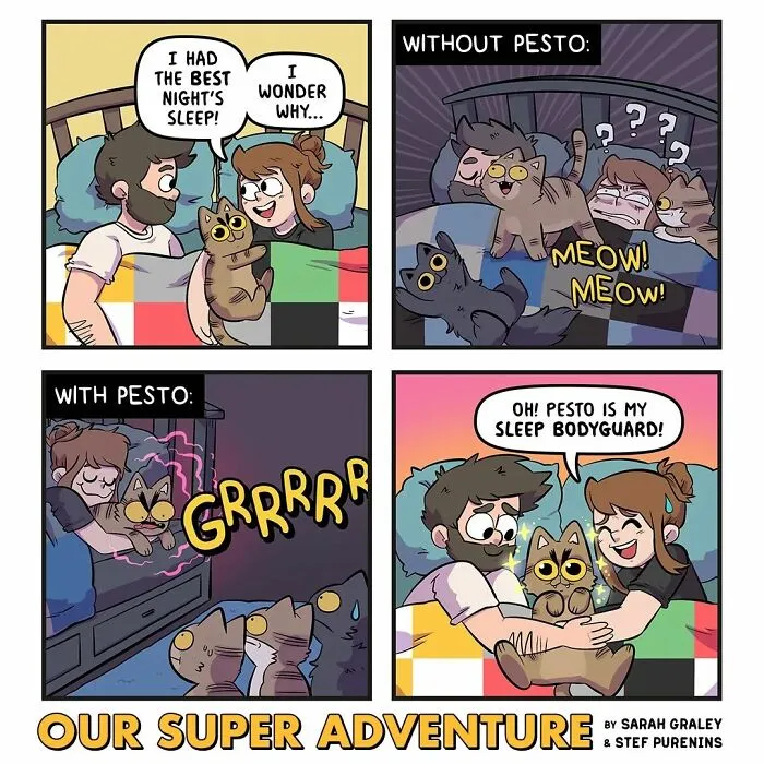 Artist Hilariously Illustrates Everyday Life With Her Fiancé And Their Four Cats, And We Can't Get Enough (30 New Pics)