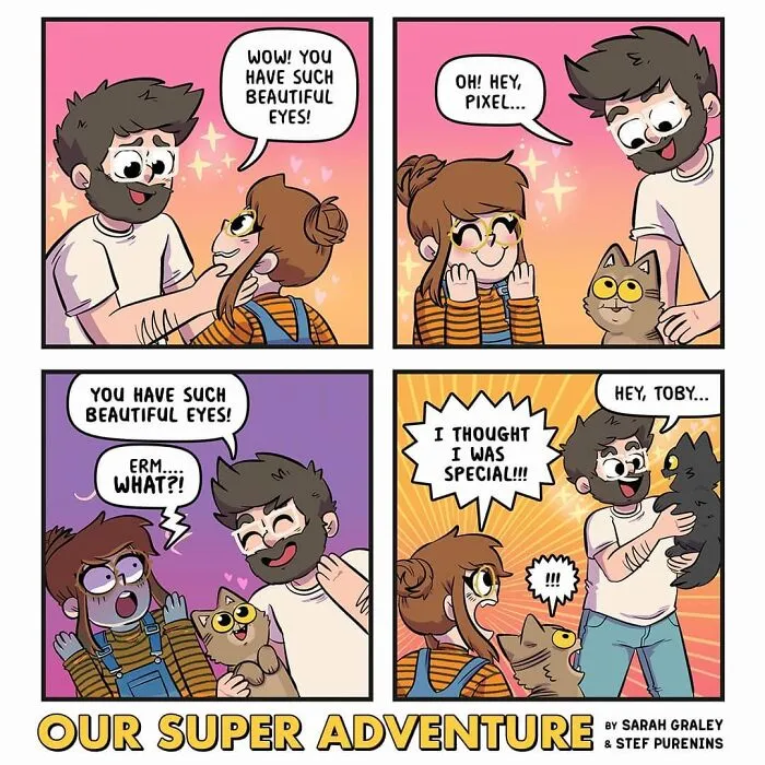 Artist Hilariously Illustrates Everyday Life With Her Fiancé And Their Four Cats, And We Can't Get Enough (30 New Pics)
