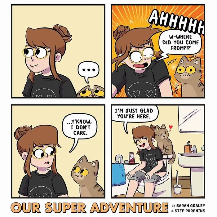 Artist Hilariously Illustrates Everyday Life With Her Fiancé And Their Four Cats, And We Can't Get Enough (30 New Pics)