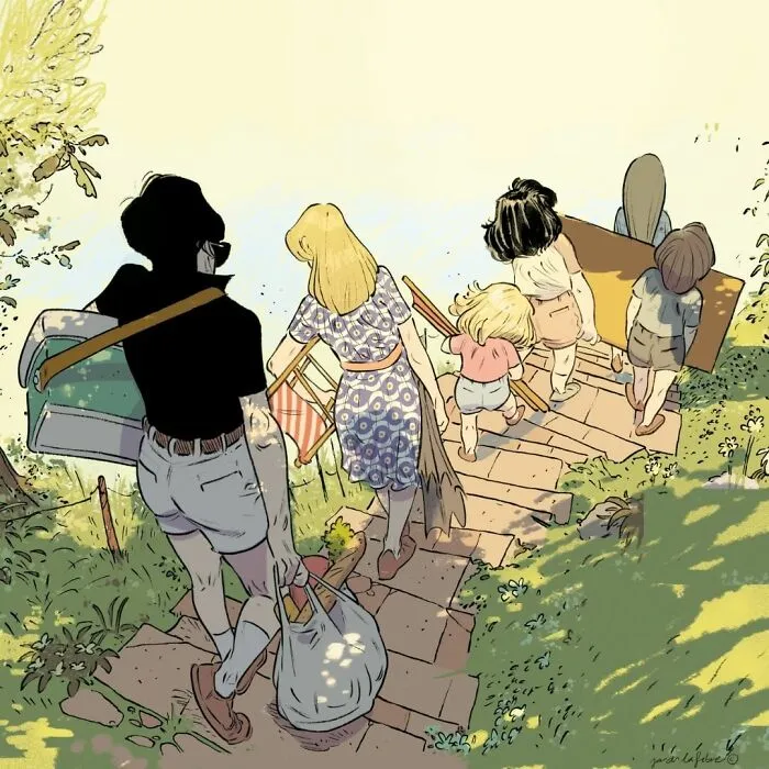 Artist Perfectly Captures The Essence Of A Loving Family (30 Illustrations)