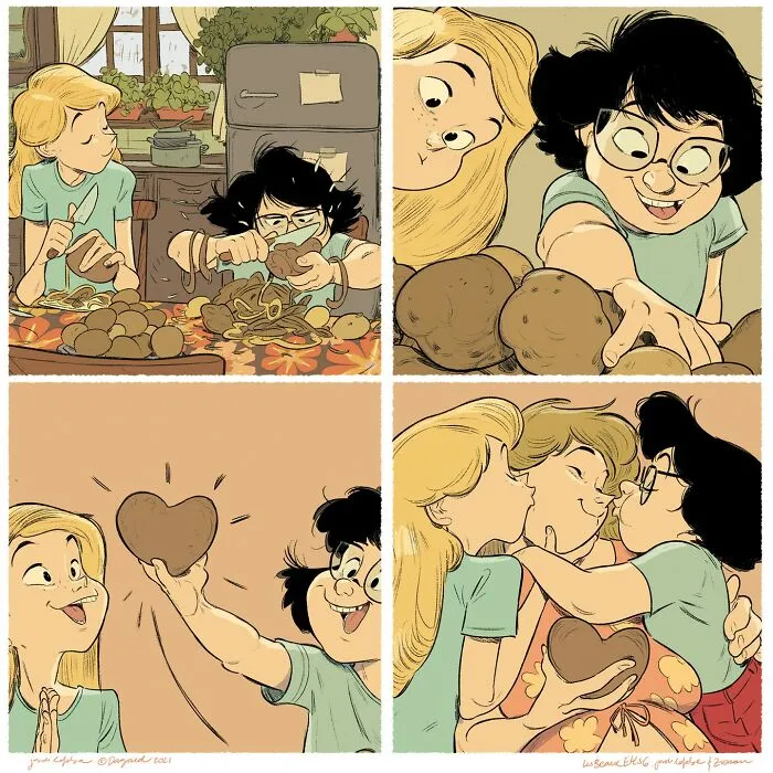 Artist Perfectly Captures The Essence Of A Loving Family (30 Illustrations)