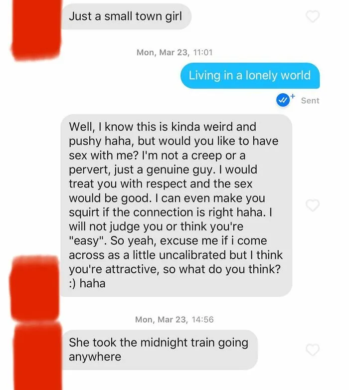 50 Times Tinder Matches Sent Such Awkward And Hilarious Messages, People Had To Submit Them To This Instagram Account