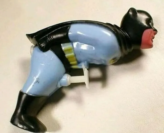 A 1960s Batman Water Pistol Toy For Kids. Interesting Design