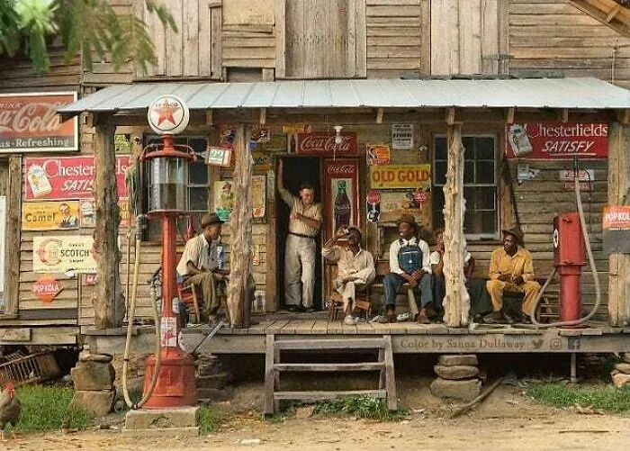 Tienda rural en un camino de tierra de Carolina del Norte, 1939