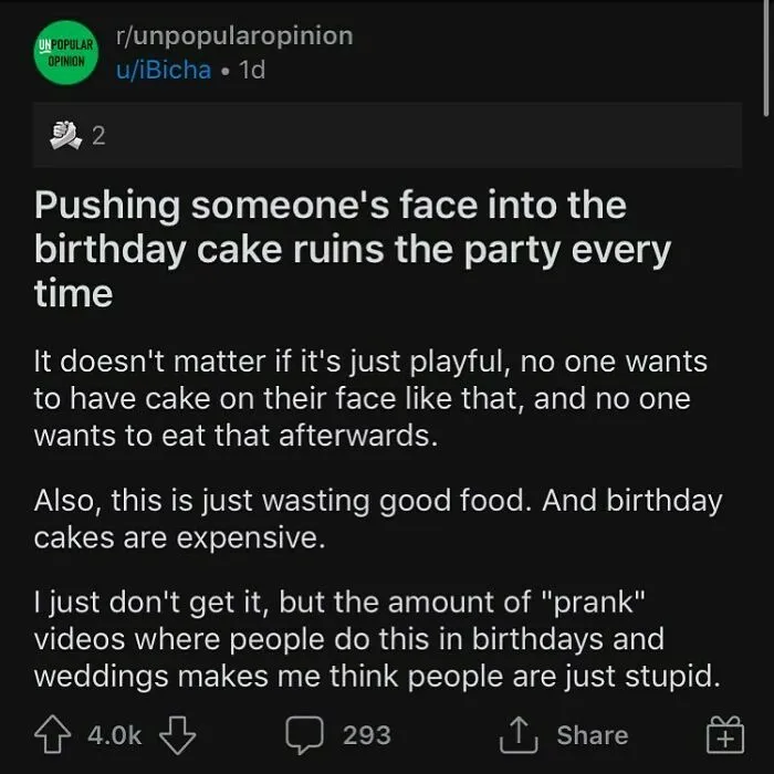 On This Instagram Page, People Share Unpopular Opinions And Here Are 50 Of The Most Polarizing Ones (New Posts)