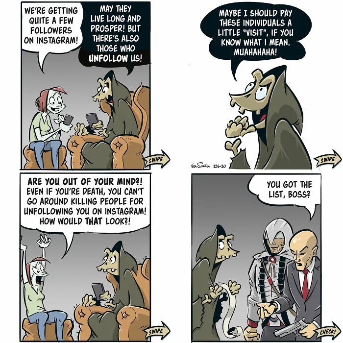 This Artist Creates Funny Comics About The Afterlife, And Here Are The Newest 30 Comics