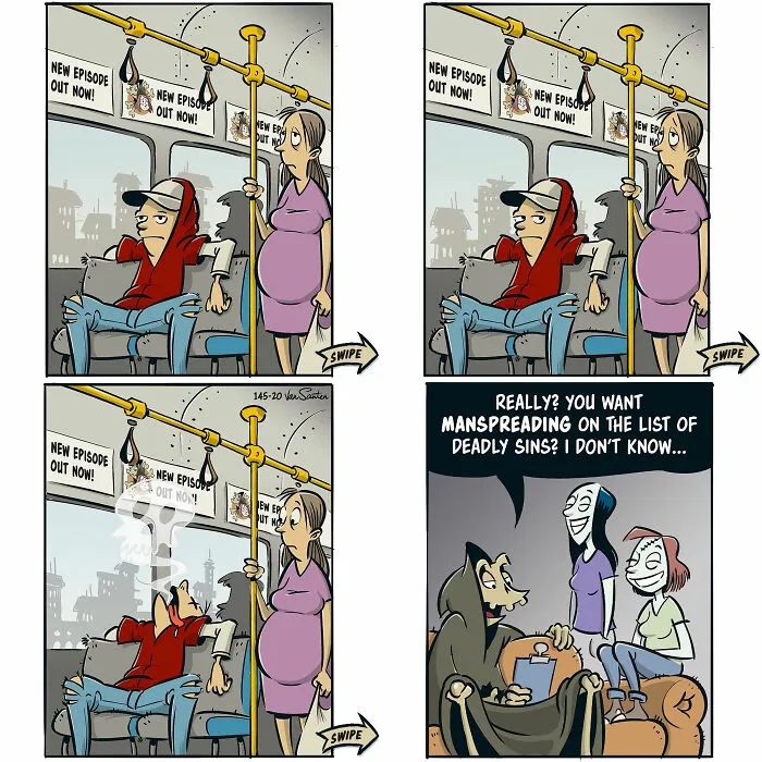 This Artist Creates Funny Comics About The Afterlife, And Here Are The Newest 30 Comics