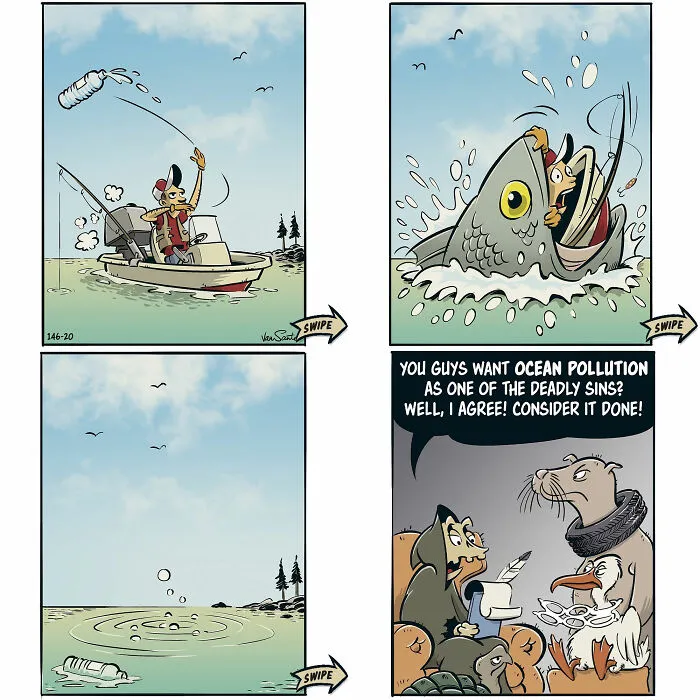 This Artist Creates Funny Comics About The Afterlife, And Here Are The Newest 30 Comics