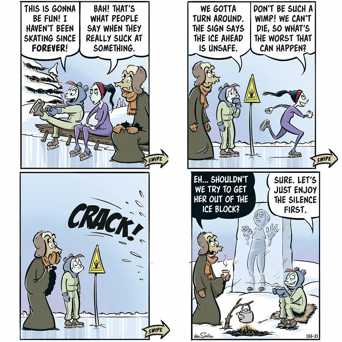 This Artist Creates Funny Comics About The Afterlife, And Here Are The Newest 30 Comics