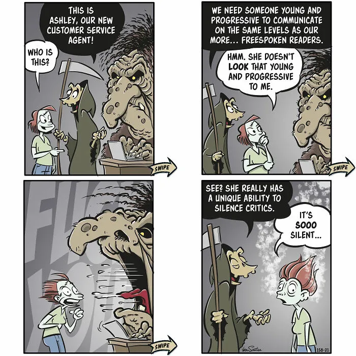 This Artist Creates Funny Comics About The Afterlife, And Here Are The Newest 30 Comics