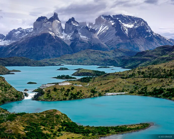 This Is A Beautiful Lake. It Is Called Lake Pehoé And Is Located In Chile