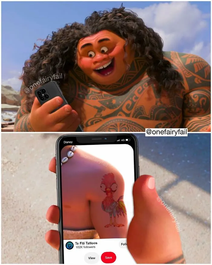 Este artista moderniza a los personajes de Disney colocándolos en todo tipo de escenarios interesantes (30 imágenes)