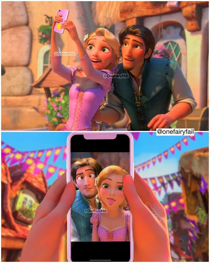 Este artista moderniza a los personajes de Disney colocándolos en todo tipo de escenarios interesantes (30 imágenes)