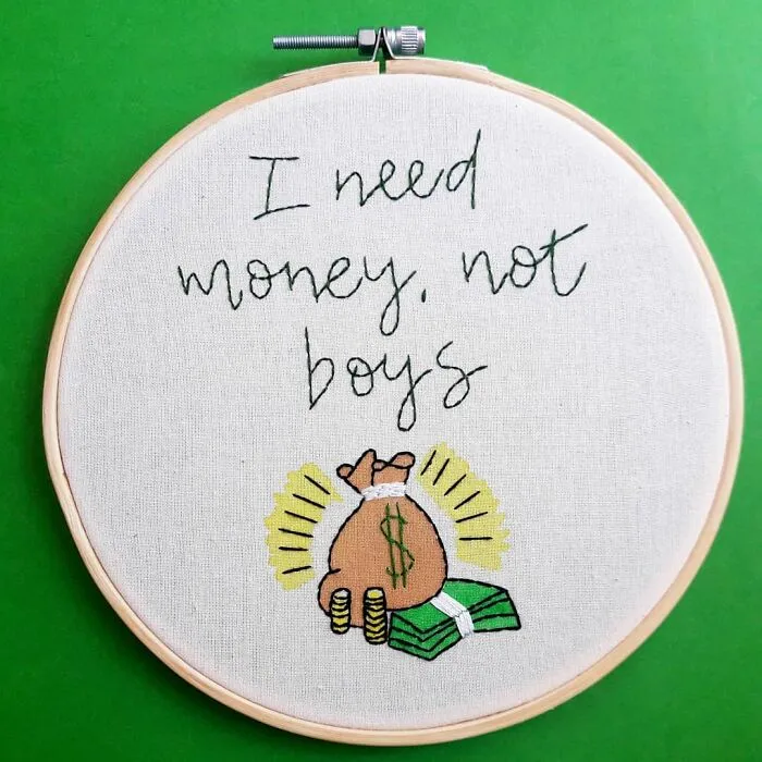 We Create Unapologetic Embroideries With Funny And Honest Quotes, And Here Are 40 Of The Best Ones