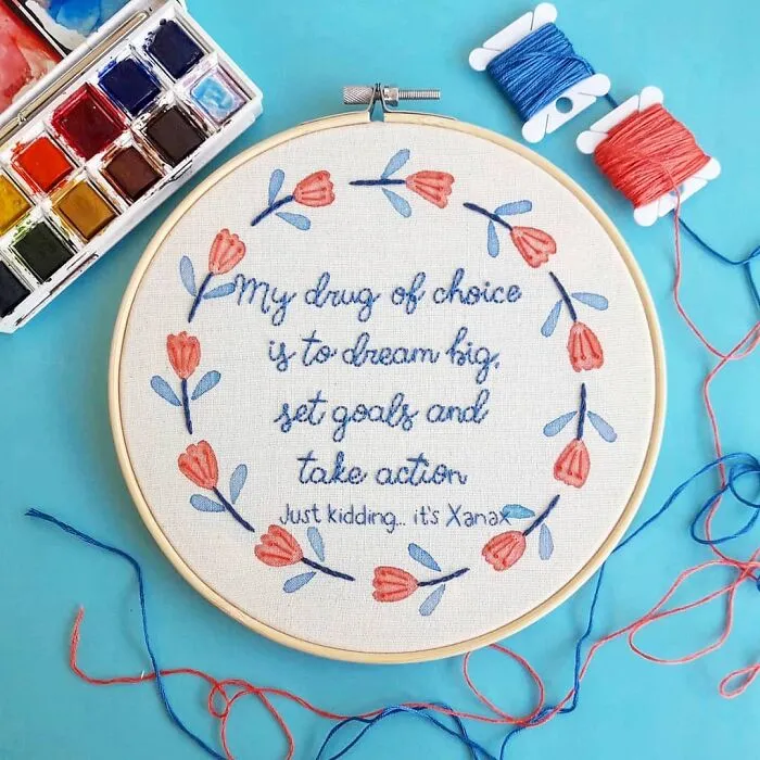 We Create Unapologetic Embroideries With Funny And Honest Quotes, And Here Are 40 Of The Best Ones