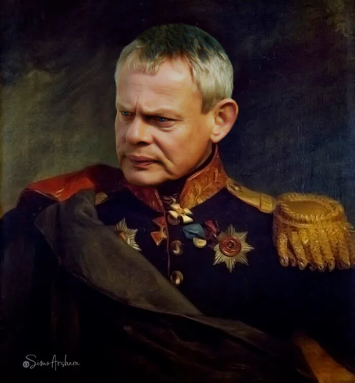 Martin Clunes Military Portrait