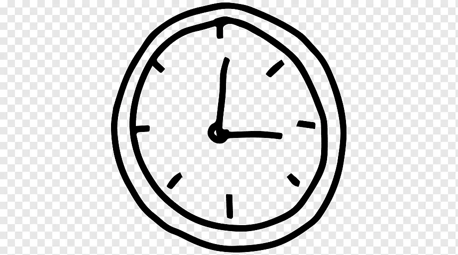 Hey Pandas, Draw A Clock In Black And White.