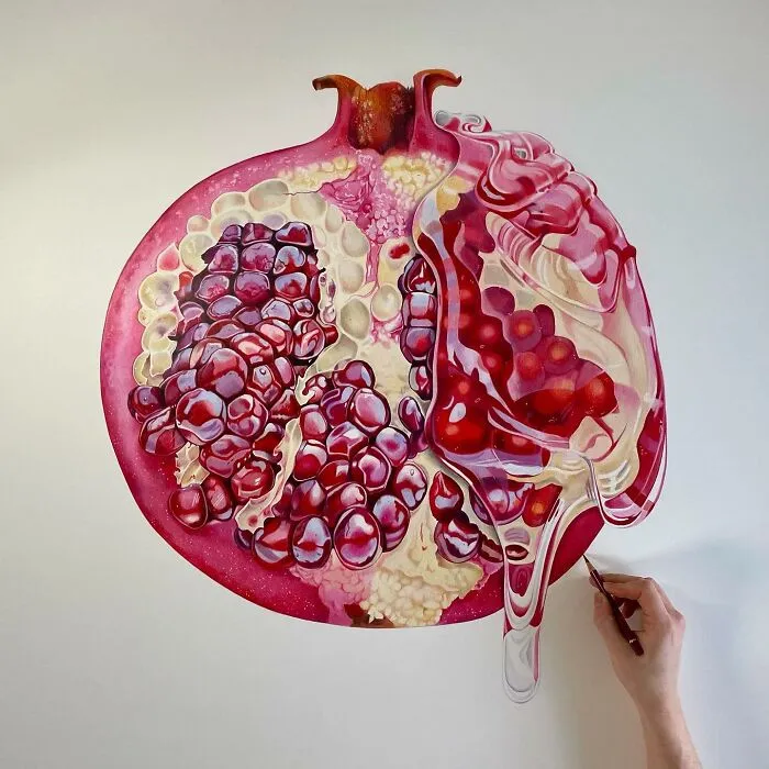 Introducing The "Slime Series": I Work With Slime To Create Hyper-Real, Hand-Drawn Artworks (9 Pics)