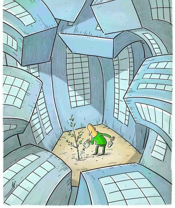 28 Ilustraciones satíricas que muestran lo que va mal con nuestra sociedad moderna