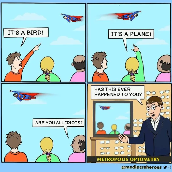 Meet "The Mediocre Superheroes", The Human Side Of Superheroes (22 Comics)