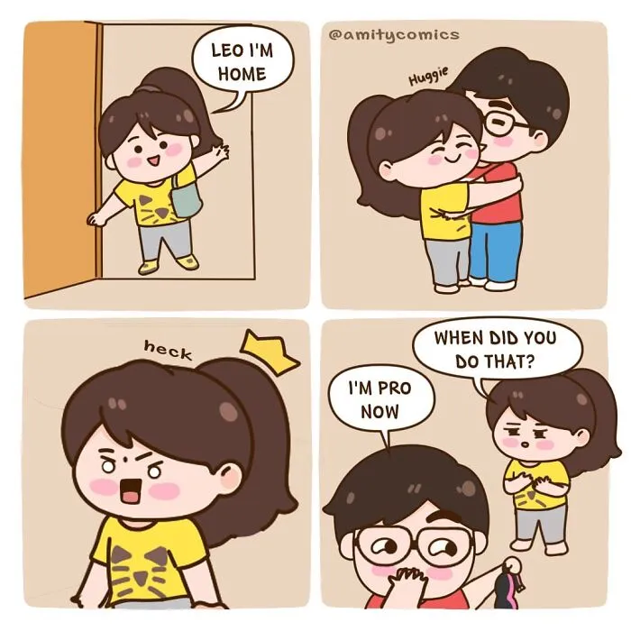 30 Comics About Everyday Life Situations And Being In A Couple Made By Leo And Lily