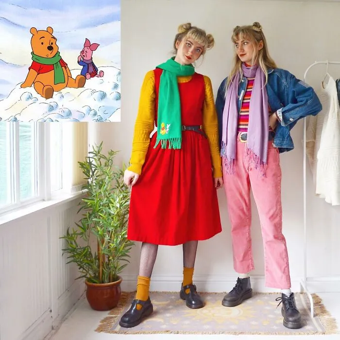 Twins Show What Pop Culture Characters Would Dress Like In Real Life (40 Pics)