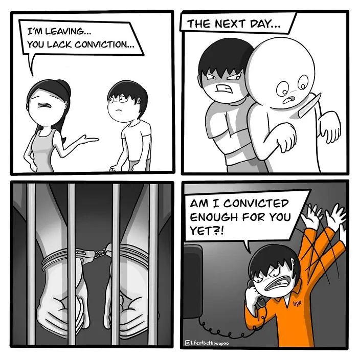 Twisted Endings: 30 Dark Humor Comics By This Artist