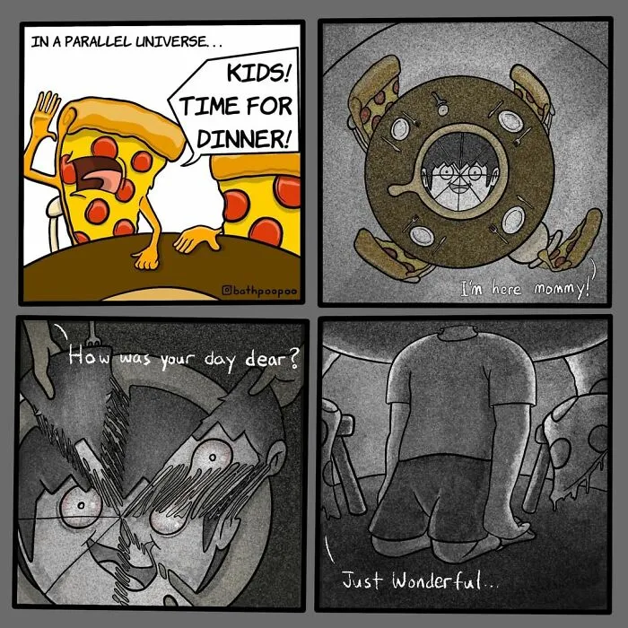 Twisted Endings: 30 Dark Humor Comics By This Artist