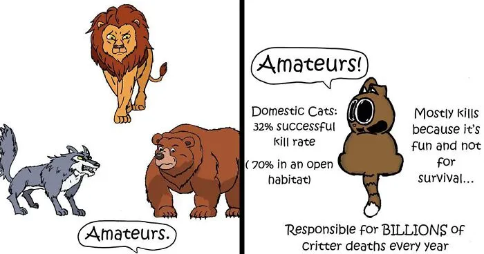 Artist Makes Funny Comics About What It's Like Living With A Cat, And Cat Owners Can Relate (30 New Pics)