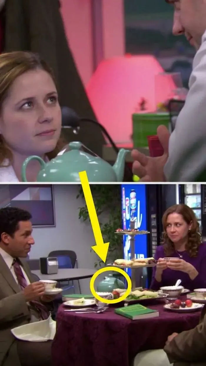 Pam Uses The Teapot Jim Gave Her For Christmas Much Later In The Finer Things Club