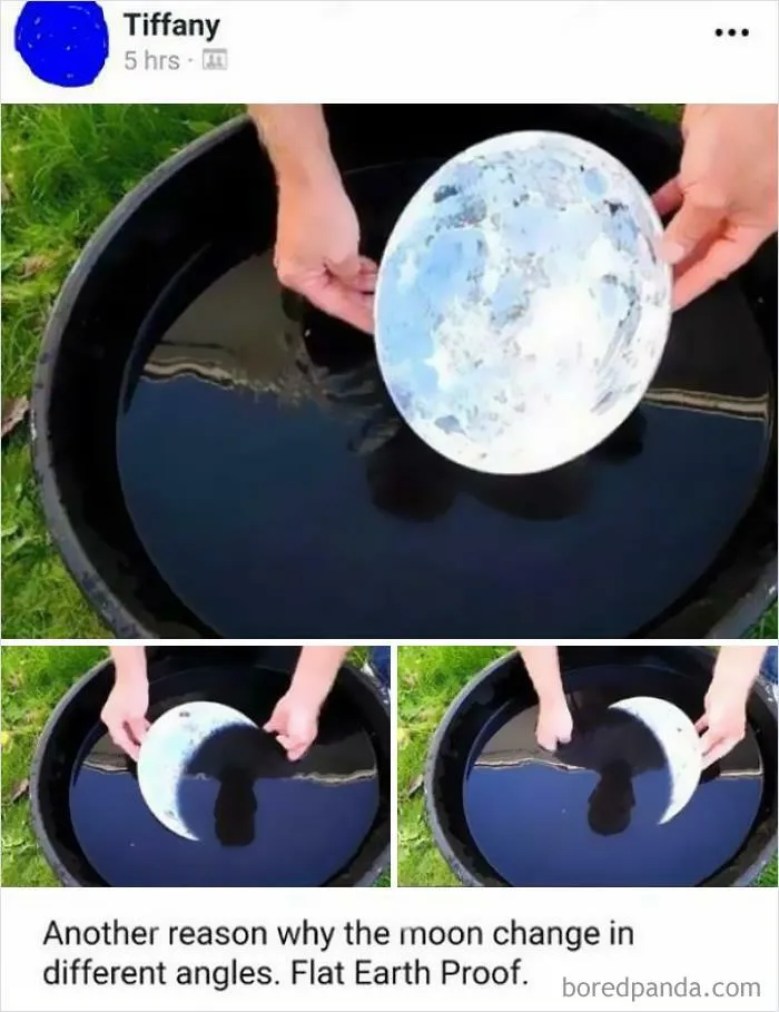 "I Dipped This Bowl In Liquid, Therefor The Earth Is Flat"