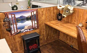 30 Times Staff Transformed Their Lifeless Office Cubicles Into Something Wonderful