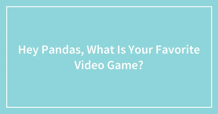 Hey Pandas, What Is Your Favorite Video Game?