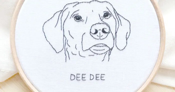 7 Embroidered Pet Portraits I've Done Recently