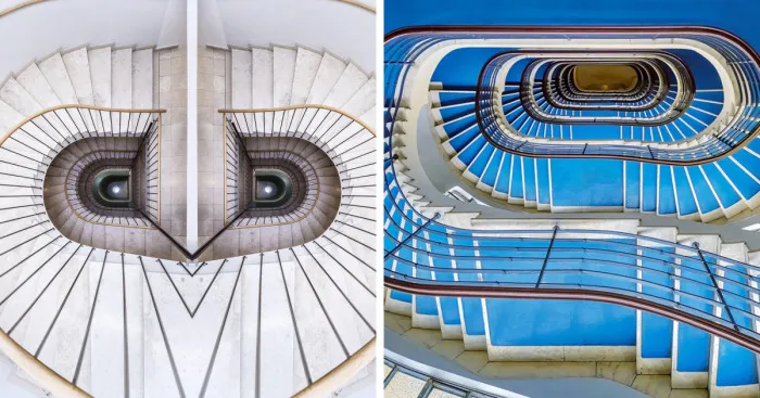 I Created An Unique “Stairing Eyes” Photo Series By Mirroring Photos Of Stairwells (11 Pics)
