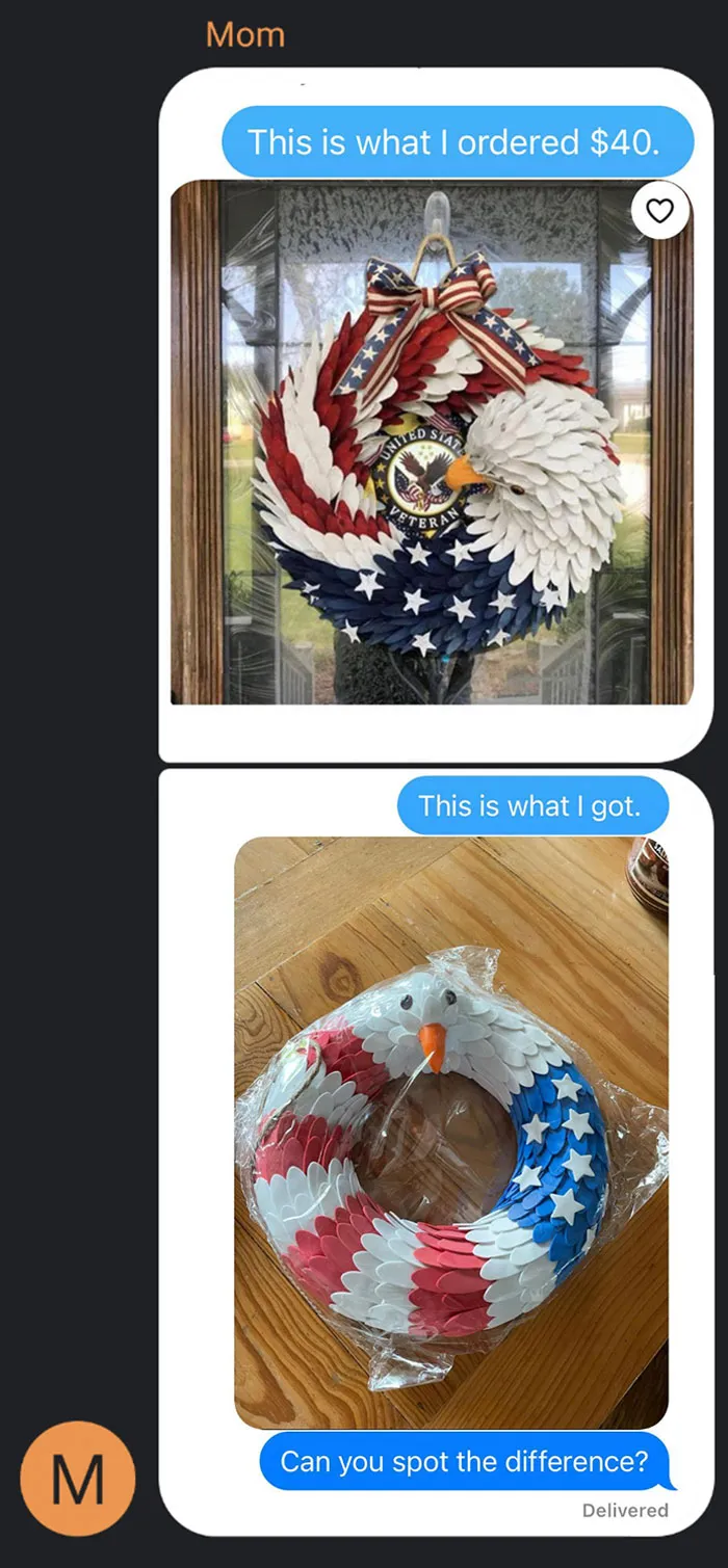 So My Mom Ordered A Memorial Day Wreath For My Grandpa, Who Is A Vietnam Vet