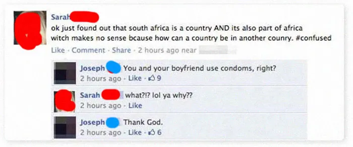 On South Africa