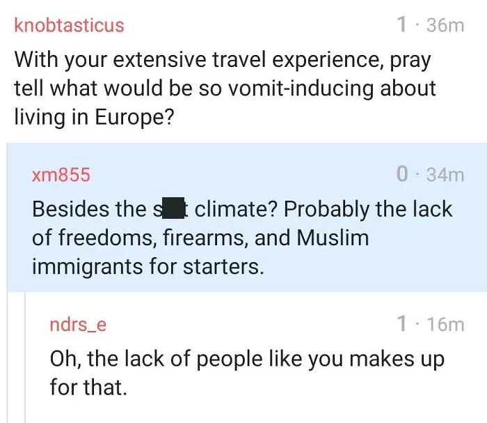 The Lack Of Freedom, Firearms And Muslim Immigrants