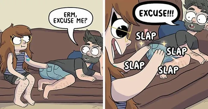 Artist Hilariously Illustrates Everyday Life With Her Fiancé And Their Four Cats, And We Can't Get Enough (30 New Pics)