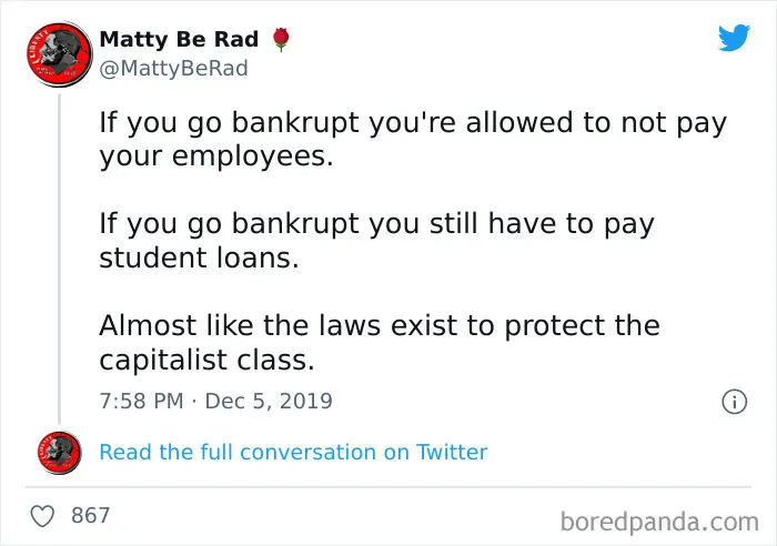 Basically, The Laws Exist To Protect The Capitalist Class
