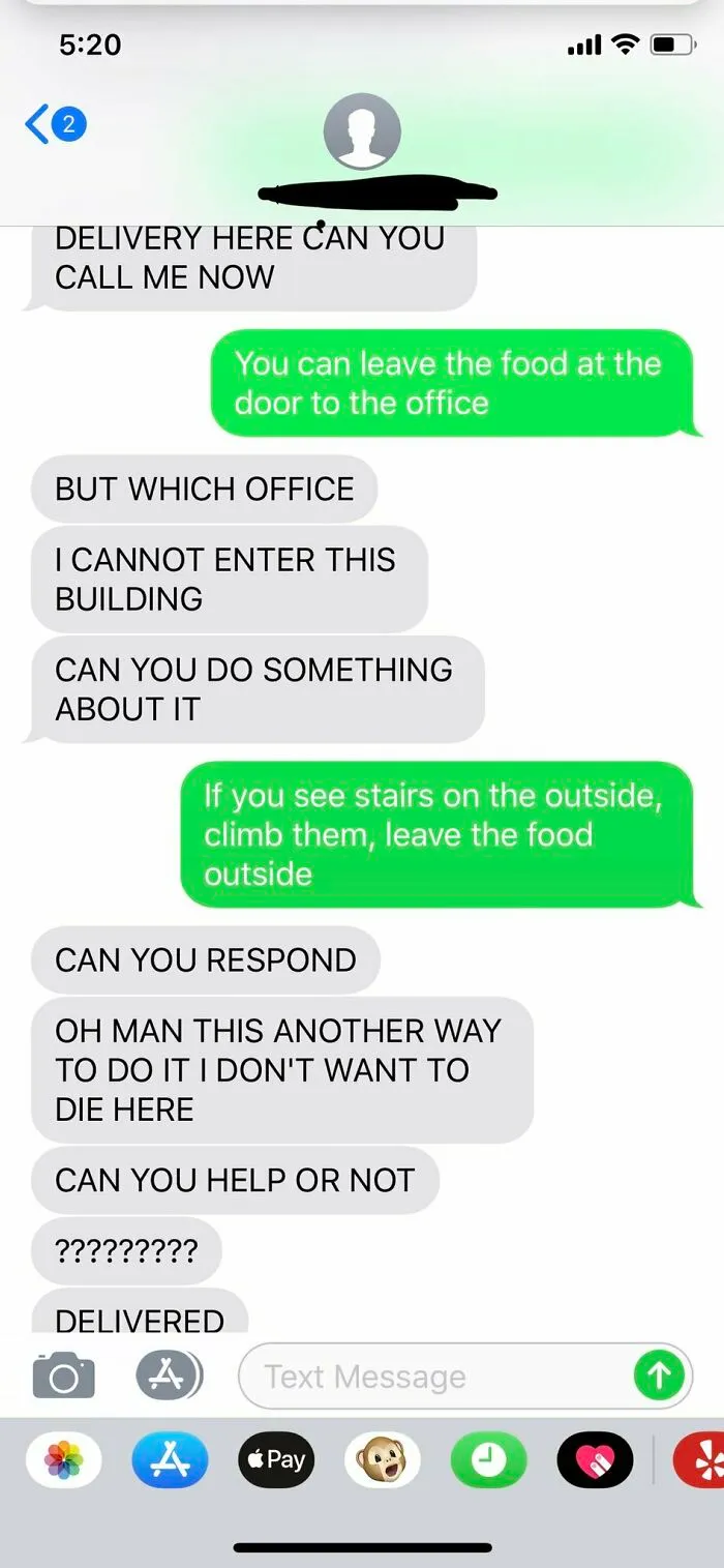 35 Texts From Food Delivery Workers That Might Make You Laugh
