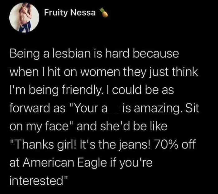 Sit On My Face But Just In A Friend's Way