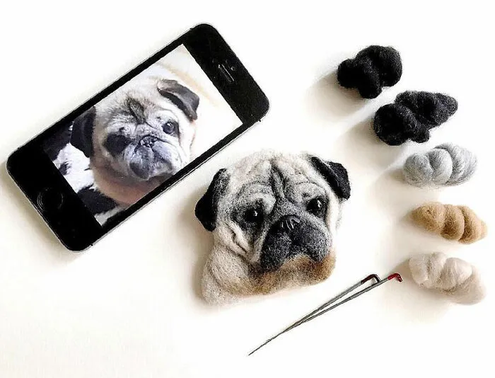 I Use Natural Sheep's Wool To Felt 3D Animal Portraits And I Love Every Model I've Created (26 Pics)
