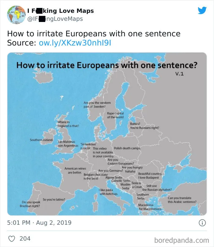 35 Unusual Maps That Might Change How You See The World, As Shared In This Online Account