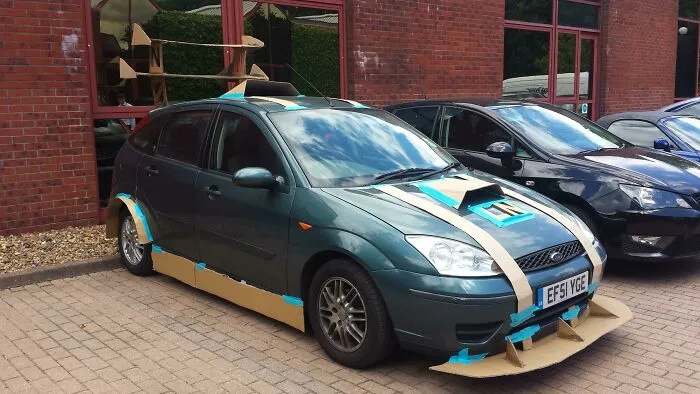 Today Was My Last Day At Work And This Is What Greeted Me In The Car Park. I Work In Automotive Engineering