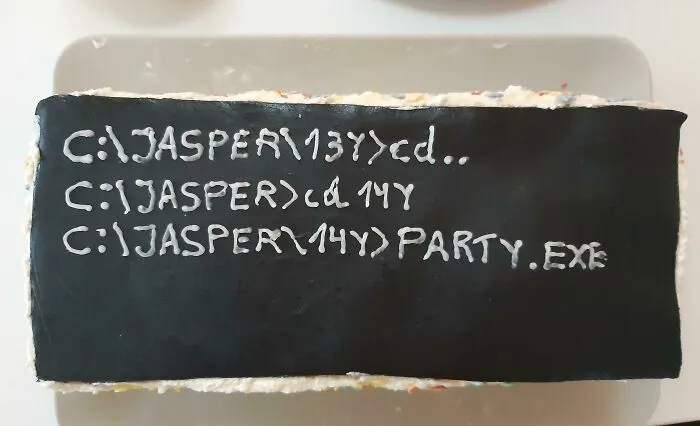 Im Turning 14 Years Old! This Is The Cake That My Dad Made