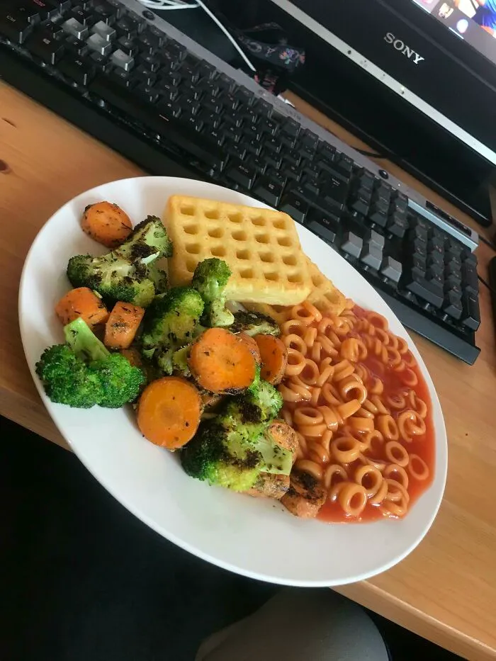 It May Look Kinda [bad] But I’m Still Grateful As It’s All From My Local Food Bank