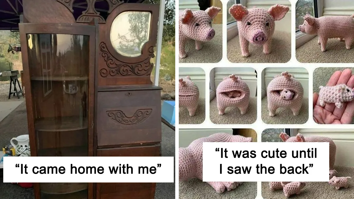 50 "Weird Second-Hand Finds": Instagram Page Collects The Best Thrift Store Finds