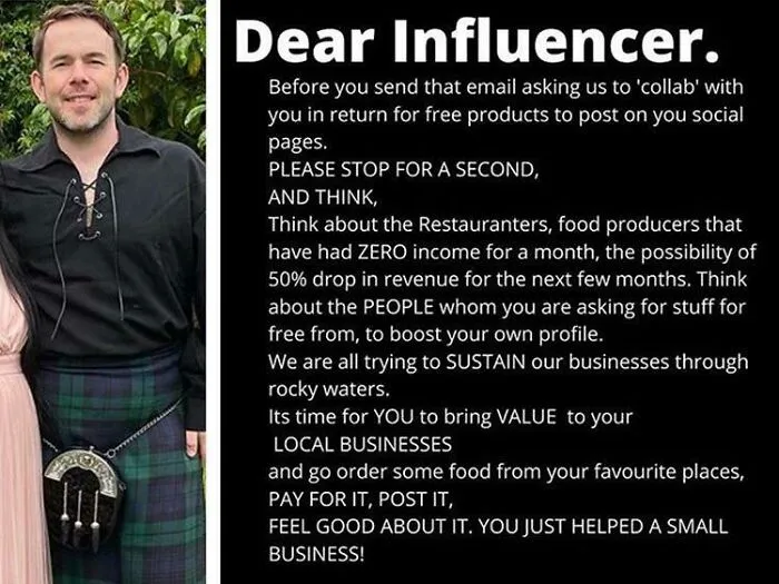New Zealander Tired Of “Influencers” Bs